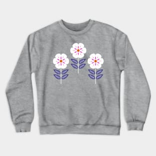 Mod Scandinavian flowers Crewneck Sweatshirt